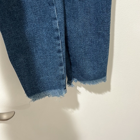 We the free high waist raw hem ankle denim - Picture 3 of 5